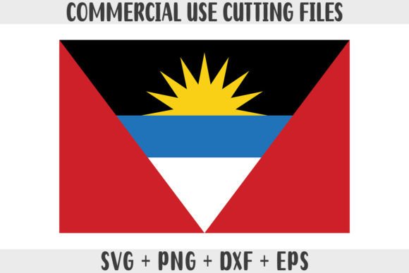 Antigua and Barbuda Flag Graphics for Crafts