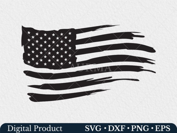 Distressed Us Flag Svg, American Flag Graphics
