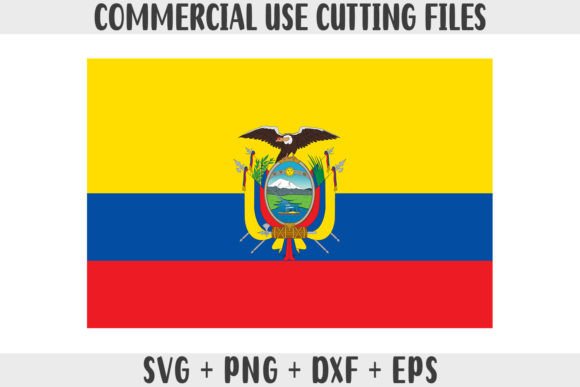 Ecuador Flag SVG: Graphics for Crafts & Sales