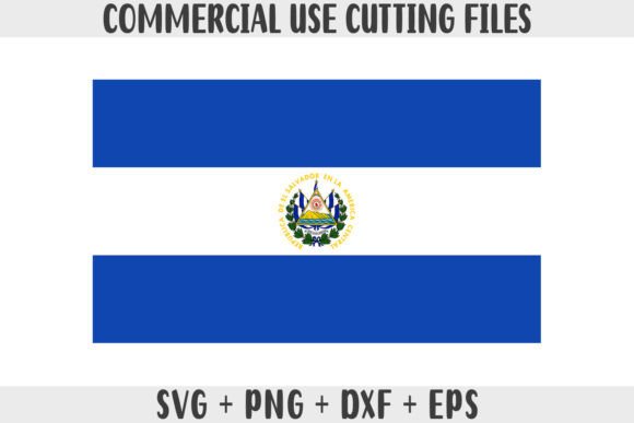 El Salvador Flag SVG: Graphics for Crafts