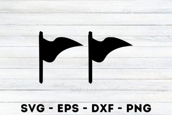 Flag Silhouette Svg: Graphics for Crafts and Content
