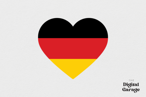 Germany Flag, Germany Heart SVG PNG – Graphics & Crafts Asset