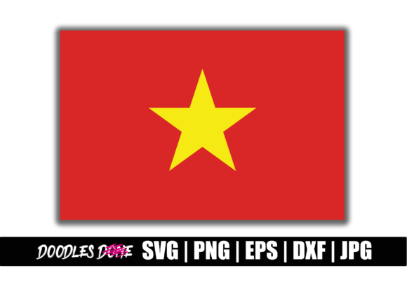 Graphics and Crafts: Vietnam Flag SVG