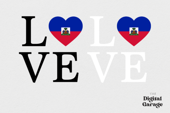 Haiti Flag, Love Haiti, SVG PNG