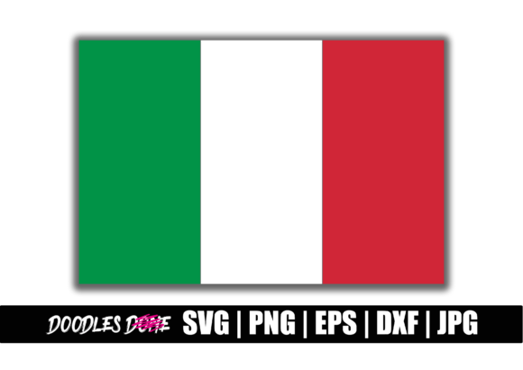Italy Flag SVG: Graphics and Crafts for Editorial Design