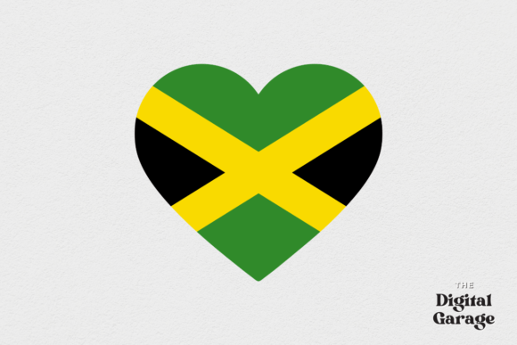 Jamaica Heart Flag, SVG PNG – Graphics & Crafts