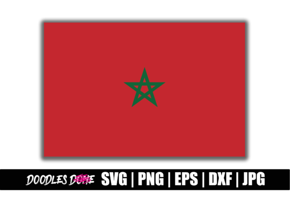 Morocco Flag SVG: Graphics and Crafts for Digital Publishing