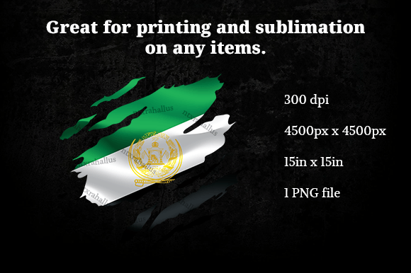 Panjshir Ripped Flag PNG: Graphics for Crafts and Content