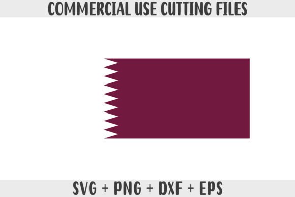 Qatar Flag SVG: Graphics for Crafts & Branding