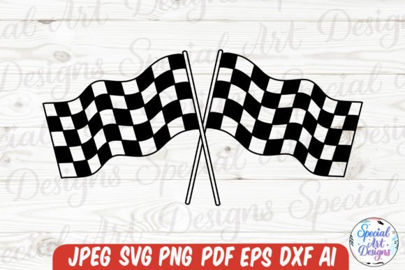 Racing Flag Svg for Graphics and Crafts