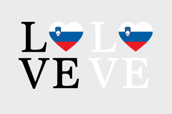 Slovenia Flag, Love Slovenia, SVG PNG