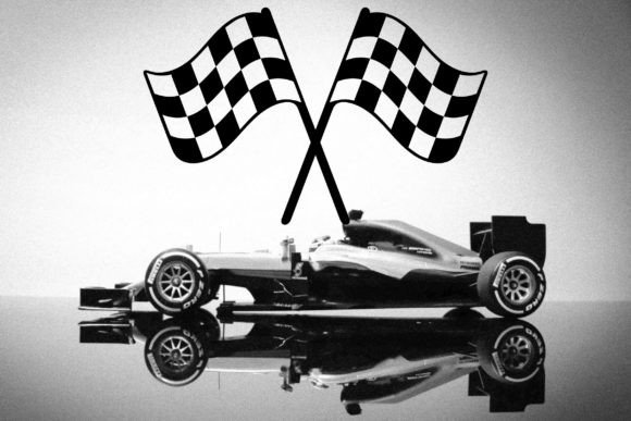 SVG F1 Race Flag: Bold Graphics for Crafts