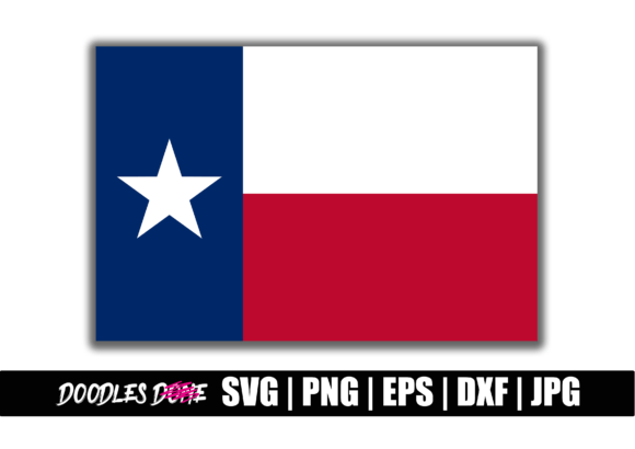 Texas Flag State SVG for Graphics and Crafts