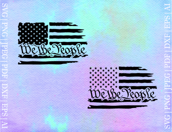 US We the People Flag: Graphics for Crafts