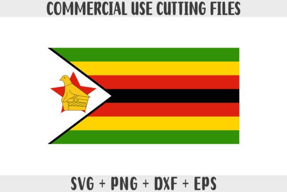 Zimbabwe Flag SVG: Graphics for Crafts & Web
